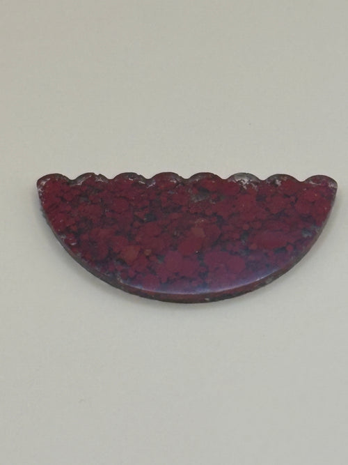 Dark Red Glitter Owala FreeSip Tumbler Topper | Handmade Resin Owala Lid Accessory | Scalloped Glitter Cup Charm