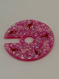Pink Flamingo Glitter BruMate Era Tumbler Topper | Handmade Resin Flamingo Cup Accessory | Tropical Pink Lid Topper
