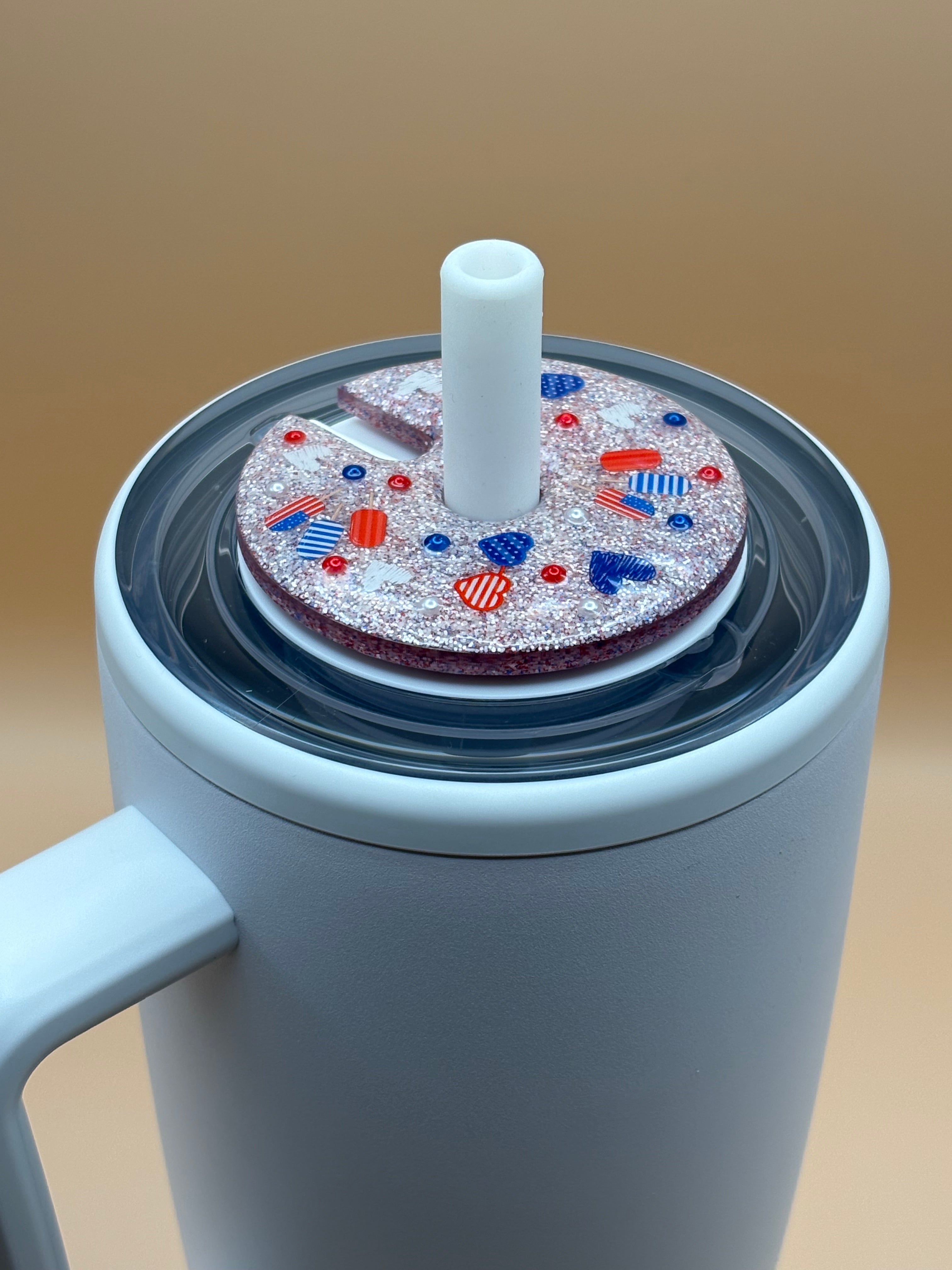 Patriotic Popsicle & Heart Tumbler Topper for BruMate Era